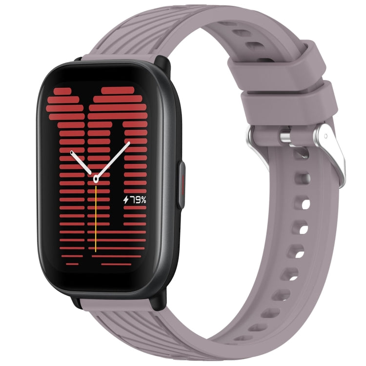 Stripe Texture 20mm Silicone Watch Band, For Amazfit Bip3 Pro, For Amazfit Active