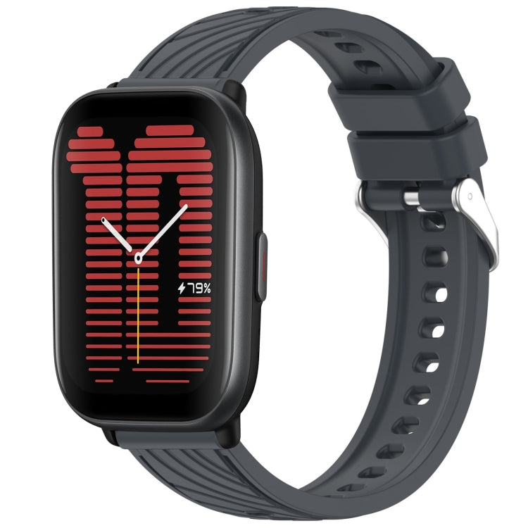 Stripe Texture 20mm Silicone Watch Band, For Amazfit Bip3 Pro, For Amazfit Active