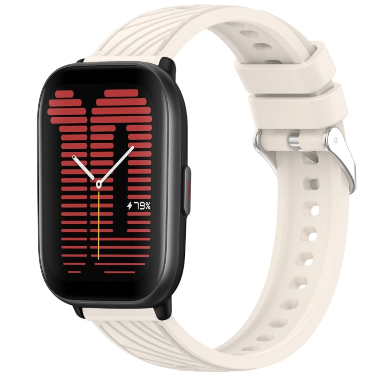 Stripe Texture 20mm Silicone Watch Band, For Amazfit Bip3 Pro, For Amazfit Active
