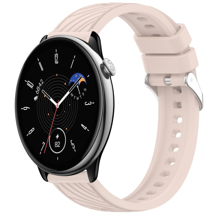 Stripe Texture 20mm Silicone Watch Band, For Amazfit GTR Mini, For Amazfit GTS 4