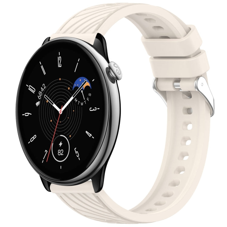 Stripe Texture 20mm Silicone Watch Band, For Amazfit GTR Mini, For Amazfit GTS 4