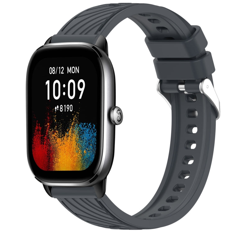 Stripe Texture 20mm Silicone Watch Band, For Amazfit GTS 4 Mini, For Amazfit Bip3