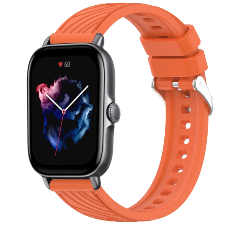 Stripe Texture 20mm Silicone Watch Band, For Amazfit GTS 3, For Amazfit GTS 2 Mini