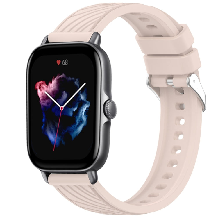 Stripe Texture 20mm Silicone Watch Band, For Amazfit GTS 3, For Amazfit GTS 2 Mini