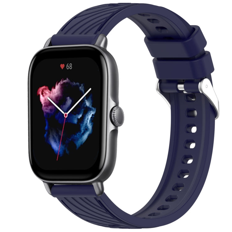 Stripe Texture 20mm Silicone Watch Band, For Amazfit GTS 3, For Amazfit GTS 2 Mini