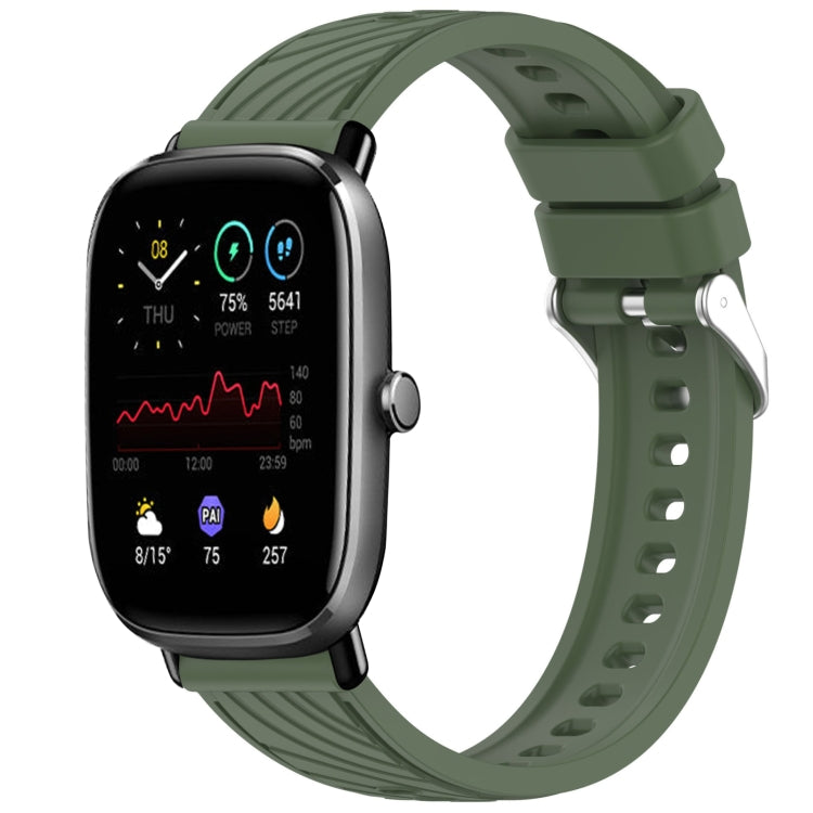 Stripe Texture 20mm Silicone Watch Band, For Amazfit GTS 3, For Amazfit GTS 2 Mini