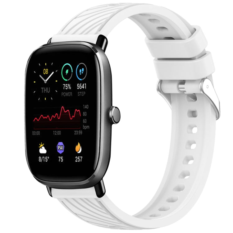 Stripe Texture 20mm Silicone Watch Band, For Amazfit GTS 3, For Amazfit GTS 2 Mini