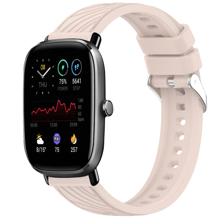 Stripe Texture 20mm Silicone Watch Band, For Amazfit GTS 3, For Amazfit GTS 2 Mini