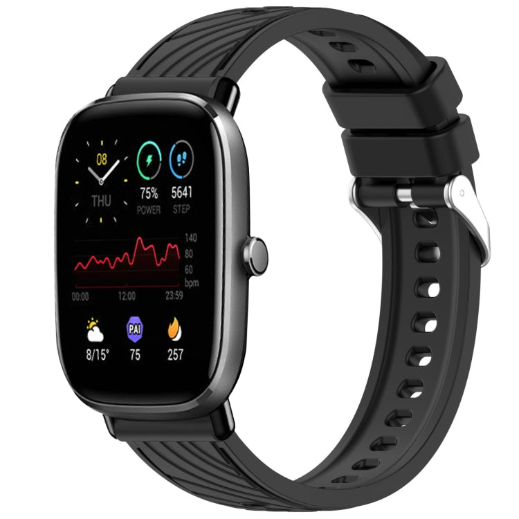 Stripe Texture 20mm Silicone Watch Band, For Amazfit GTS 3, For Amazfit GTS 2 Mini