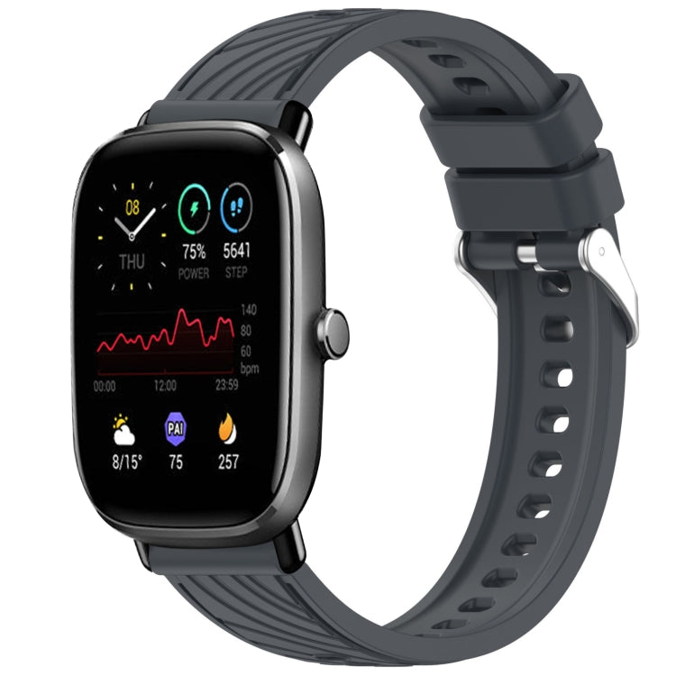 Stripe Texture 20mm Silicone Watch Band, For Amazfit GTS 3, For Amazfit GTS 2 Mini