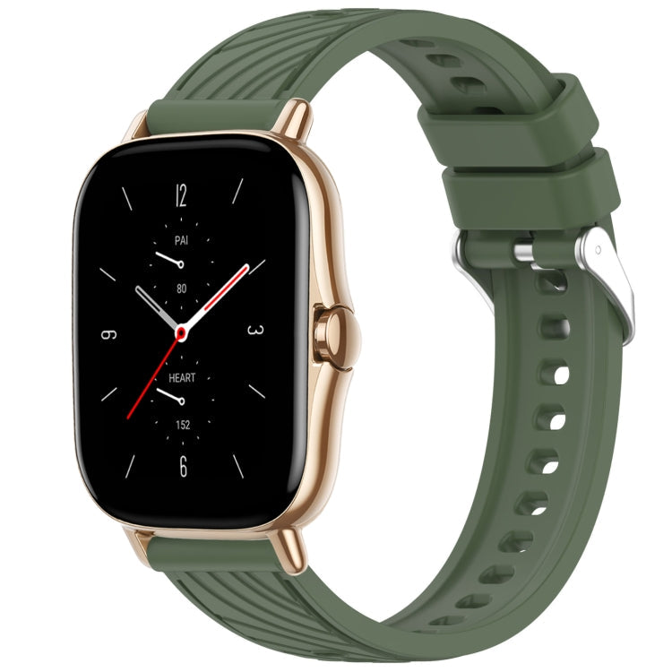 Stripe Texture 20mm Silicone Watch Band, For Amazfit GTS 2, For Amazfit Bip 1S