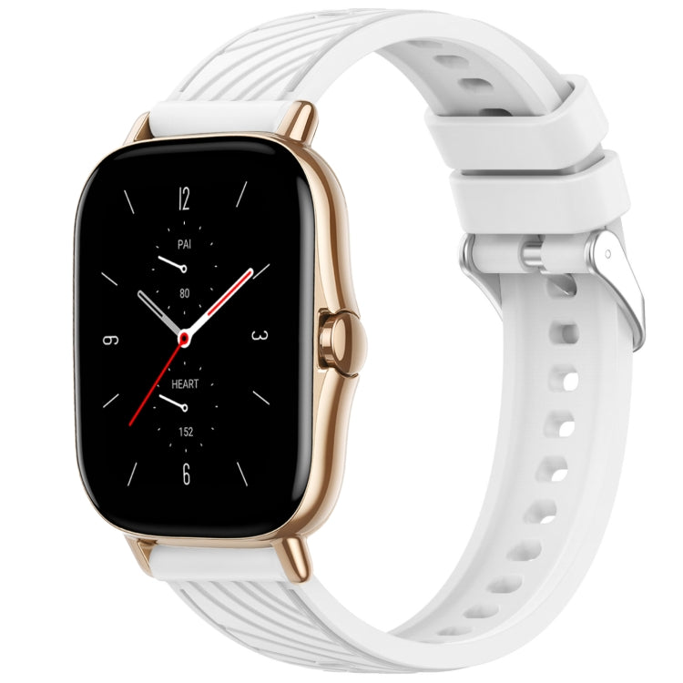 Stripe Texture 20mm Silicone Watch Band, For Amazfit GTS 2, For Amazfit Bip 1S