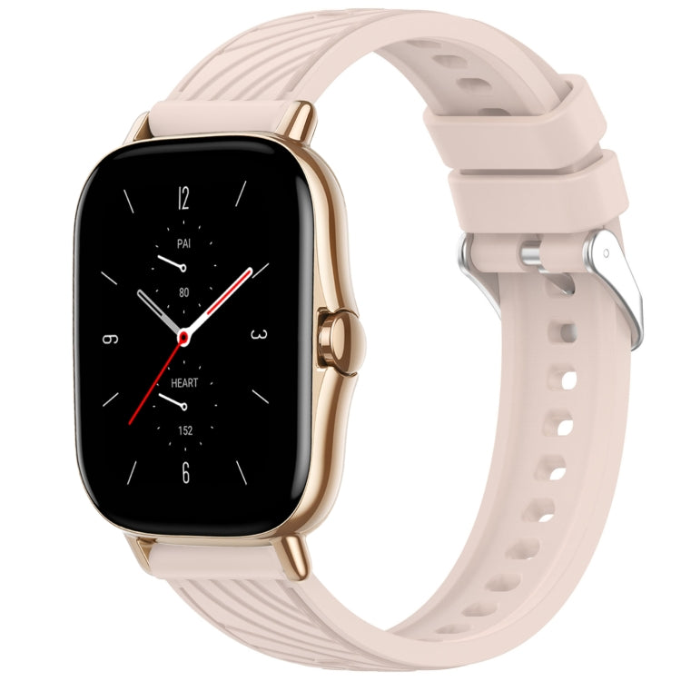 Stripe Texture 20mm Silicone Watch Band, For Amazfit GTS 2, For Amazfit Bip 1S