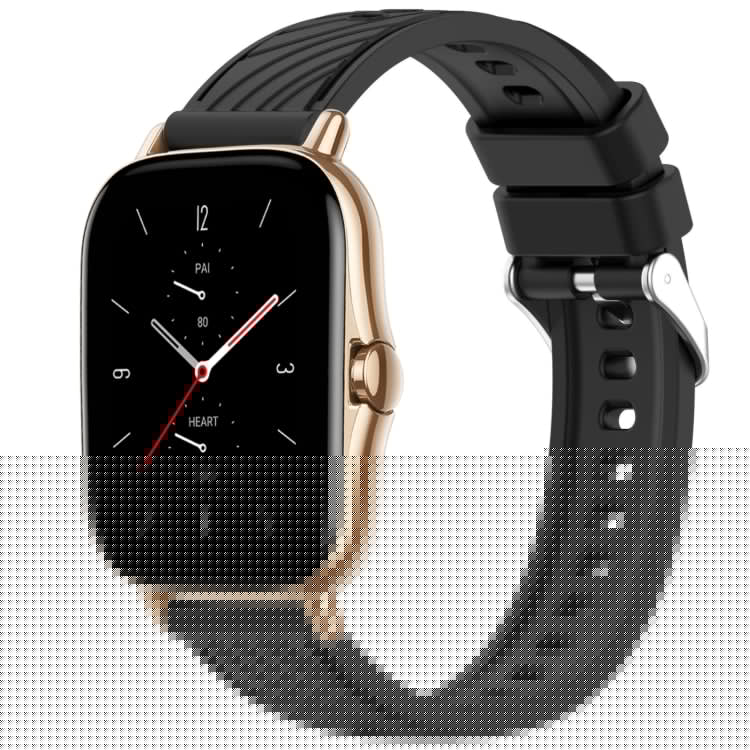 Stripe Texture 20mm Silicone Watch Band, For Amazfit GTS 2, For Amazfit Bip 1S