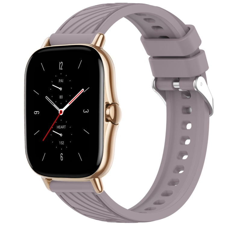 Stripe Texture 20mm Silicone Watch Band, For Amazfit GTS 2, For Amazfit Bip 1S