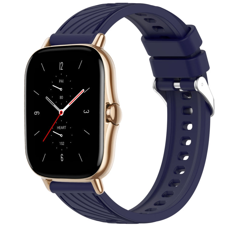 Stripe Texture 20mm Silicone Watch Band, For Amazfit GTS 2, For Amazfit Bip 1S