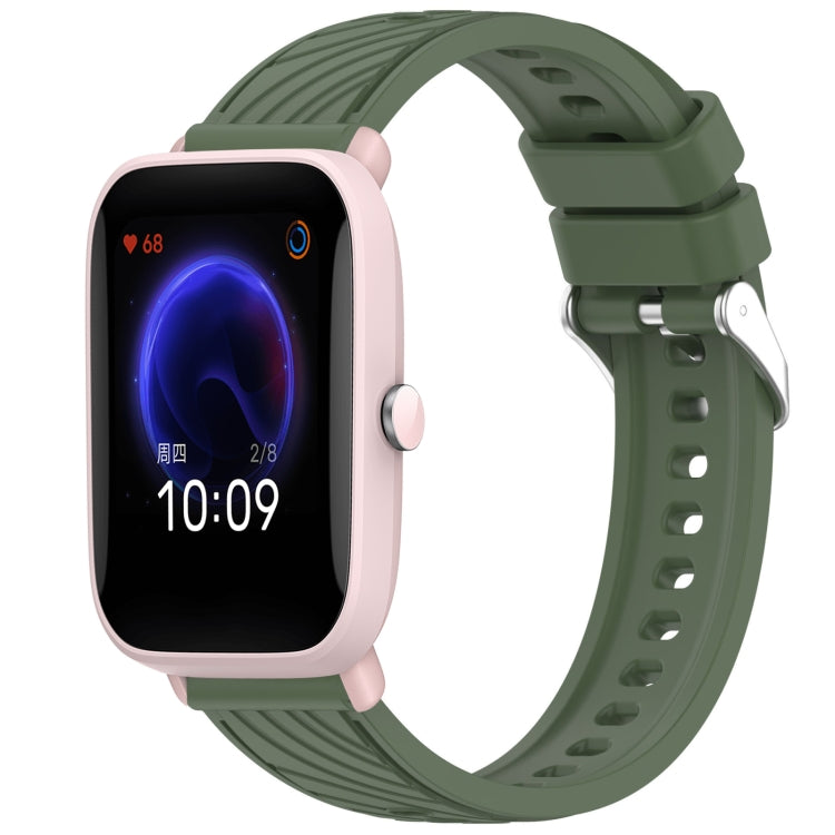 Stripe Texture 20mm Silicone Watch Band, For Amazfit Pop Pro, For Amazfit Pop