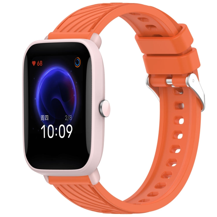 Stripe Texture 20mm Silicone Watch Band, For Amazfit Pop Pro, For Amazfit Pop