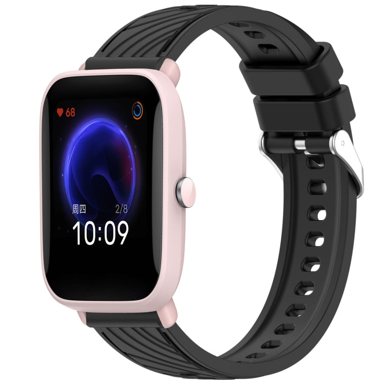 Stripe Texture 20mm Silicone Watch Band, For Amazfit Pop Pro, For Amazfit Pop