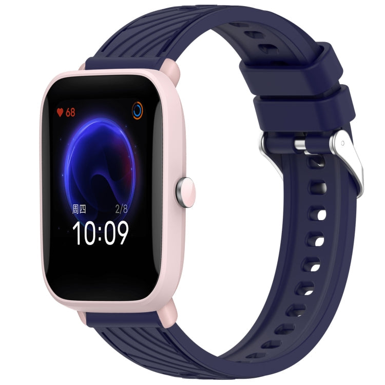 Stripe Texture 20mm Silicone Watch Band, For Amazfit Pop Pro, For Amazfit Pop