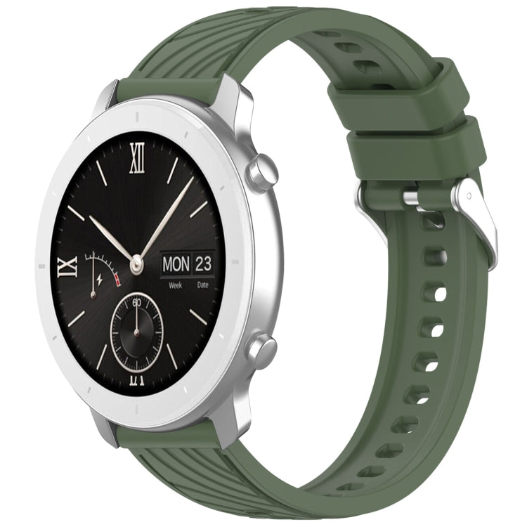 Stripe Texture 20mm Silicone Watch Band, For Amazfit Pop Pro, For Amazfit Pop