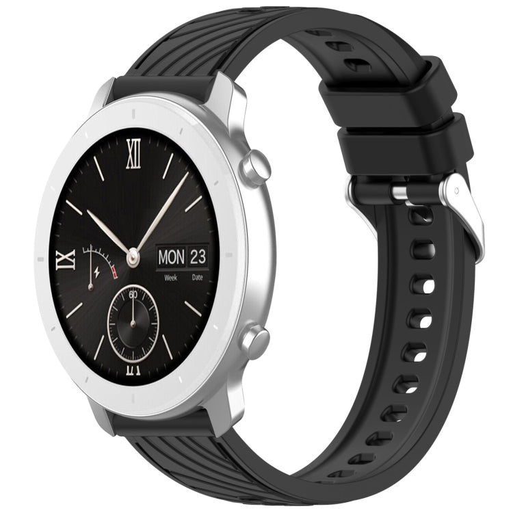 Stripe Texture 20mm Silicone Watch Band, For Amazfit Pop Pro, For Amazfit Pop