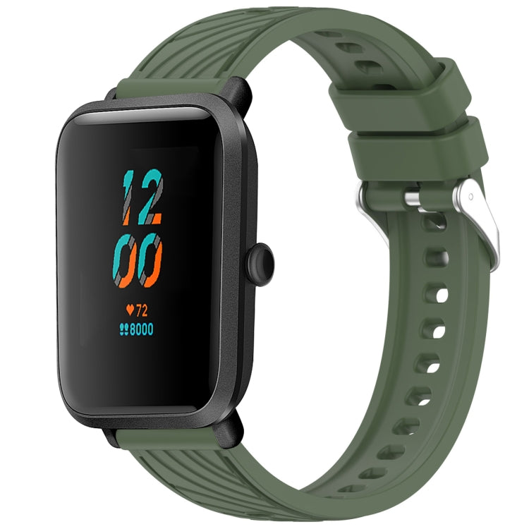 Stripe Texture 20mm Silicone Watch Band, For Amazfit GTS 2, For Amazfit Bip 1S