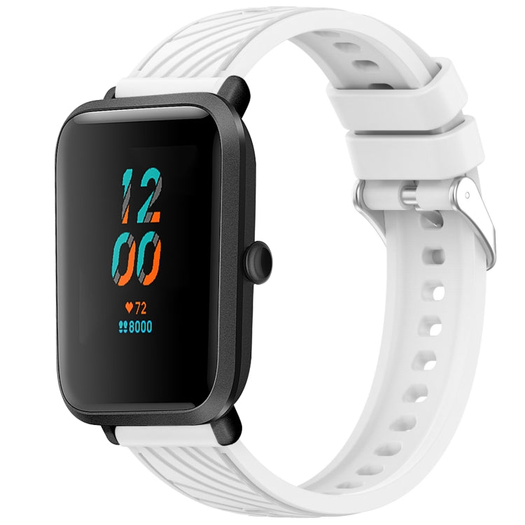 Stripe Texture 20mm Silicone Watch Band, For Amazfit GTS 2, For Amazfit Bip 1S