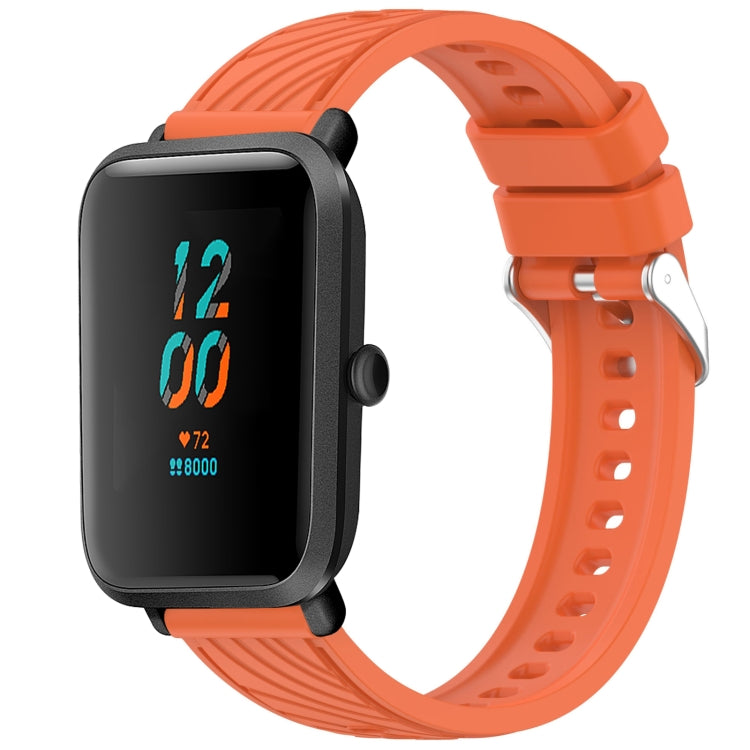 Stripe Texture 20mm Silicone Watch Band, For Amazfit GTS 2, For Amazfit Bip 1S