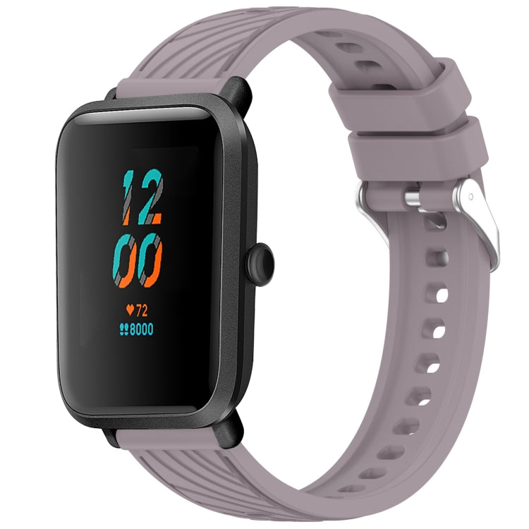 Stripe Texture 20mm Silicone Watch Band, For Amazfit GTS 2, For Amazfit Bip 1S
