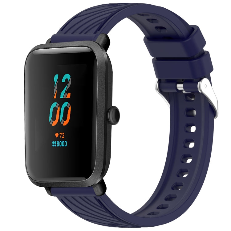 Stripe Texture 20mm Silicone Watch Band, For Amazfit GTS 2, For Amazfit Bip 1S