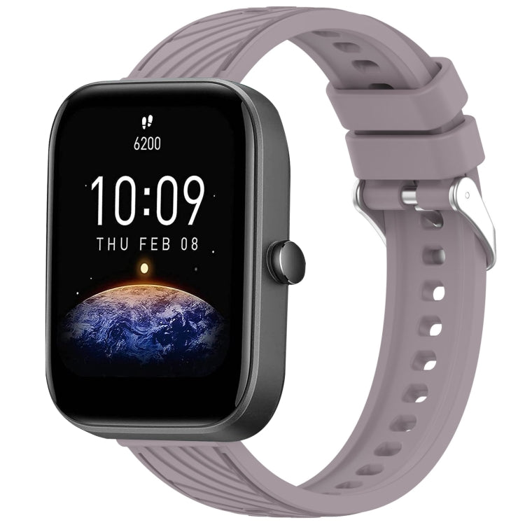 Stripe Texture 20mm Silicone Watch Band, For Amazfit Bip3 Pro, For Amazfit Active