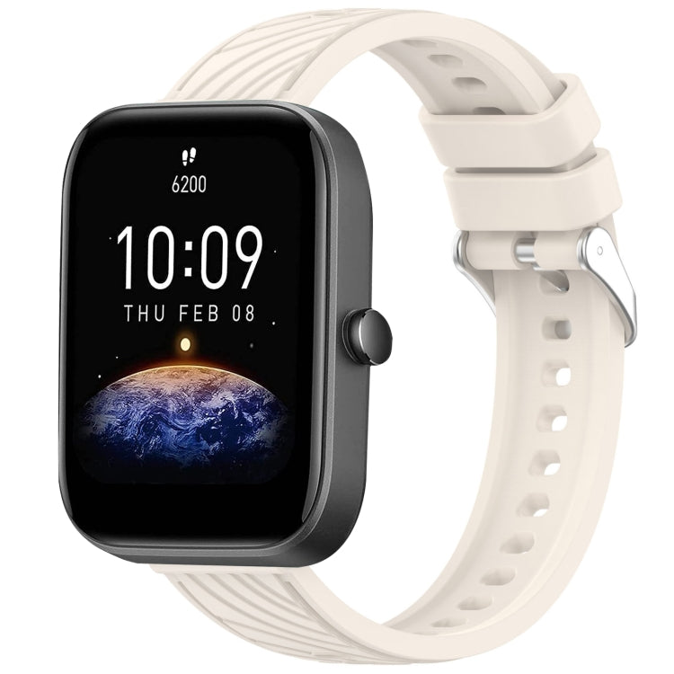 Stripe Texture 20mm Silicone Watch Band, For Amazfit Bip3 Pro, For Amazfit Active