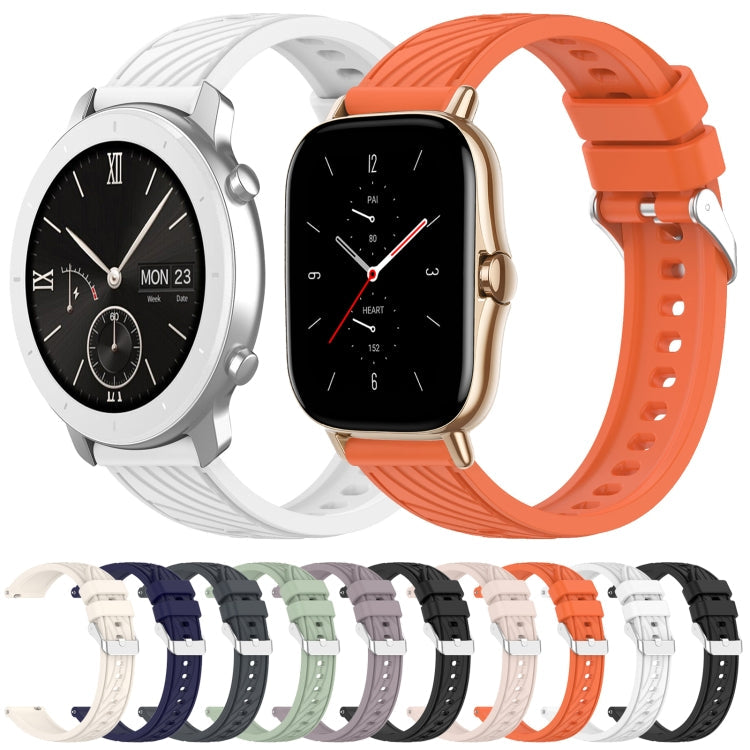 Stripe Texture 20mm Silicone Watch Band, For Amazfit Pop Pro, For Amazfit Pop