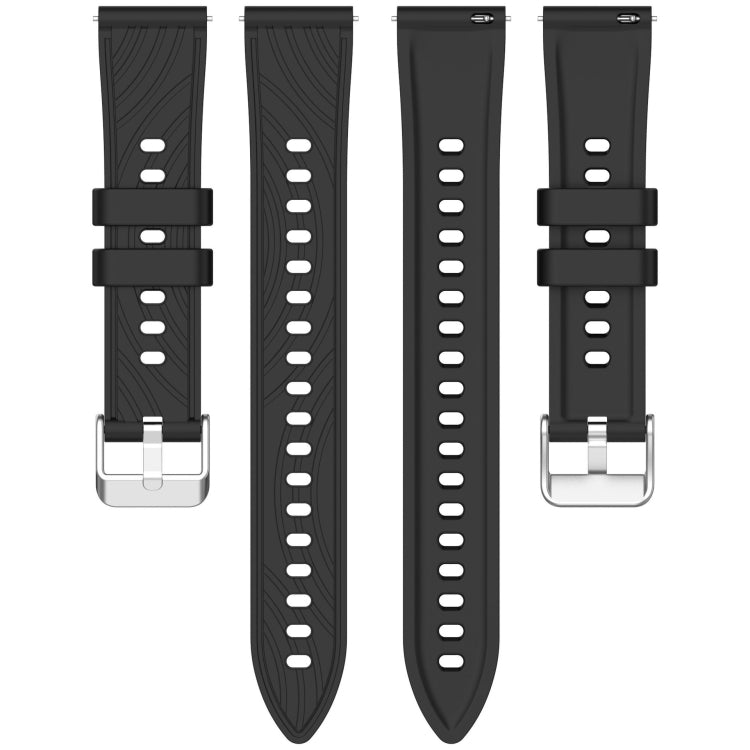 Stripe Texture 20mm Silicone Watch Band, For Amazfit GTR Mini, For Amazfit GTS 4