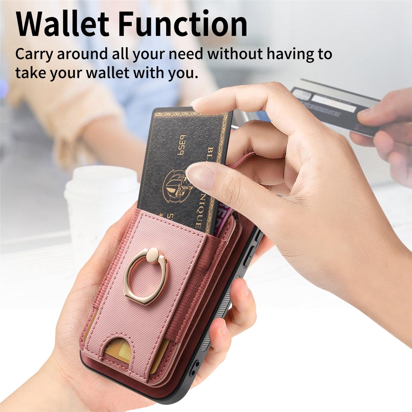 For iPhone 16e Retro Splitable Magnetic Stand Card Bag Leather Phone Case(Pink)