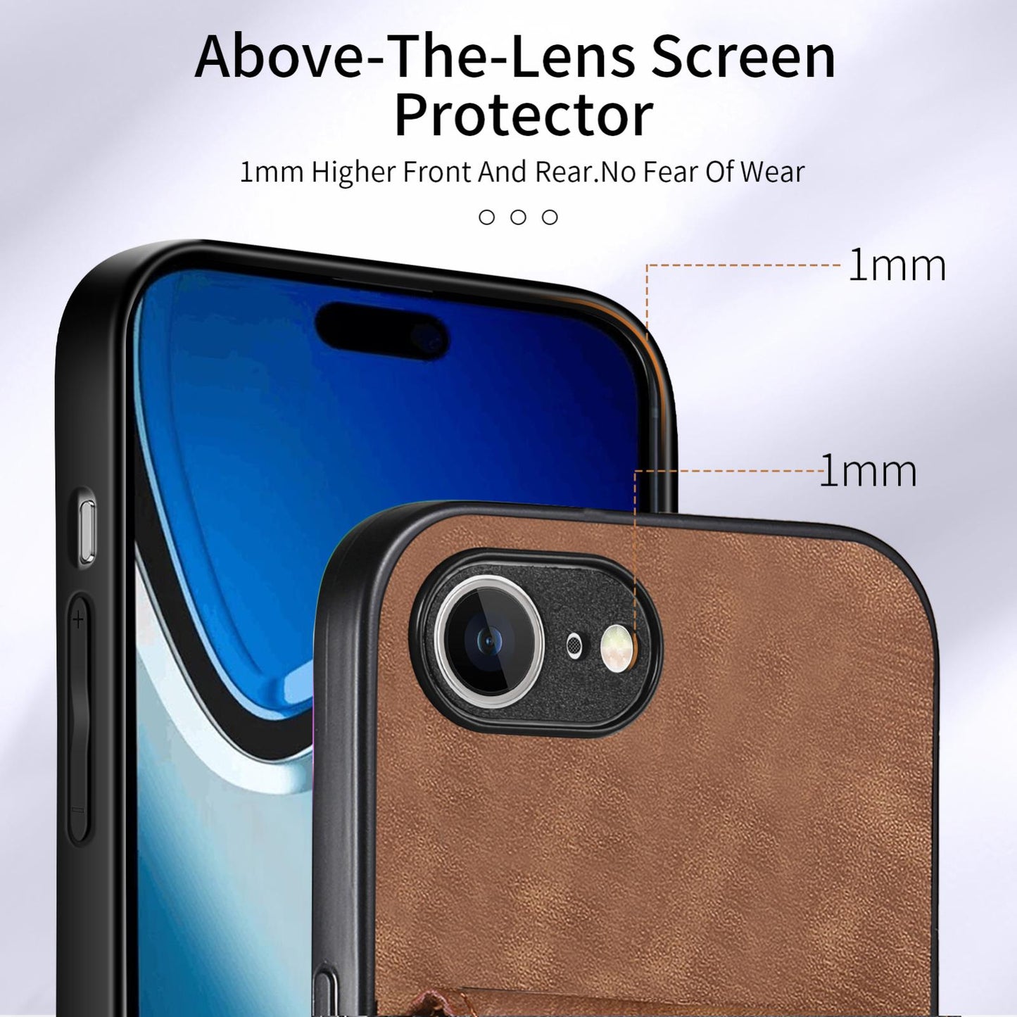 For iPhone 16e Retro Card Wallet Fold Leather Phone Case with Strap(Brown)