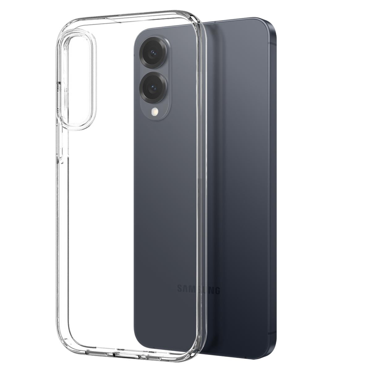 For Samsung Galaxy S25 Edge 5G NORTHJO TPU Case with Screen and Lens Film, Support Fingerprint Unlock(Transparent)