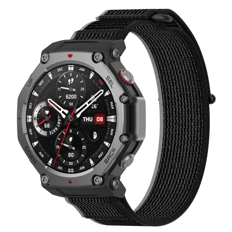 For Amazfit T-Rex 3 Two Tone Nylon Hook and Loop Fastener Watch Band