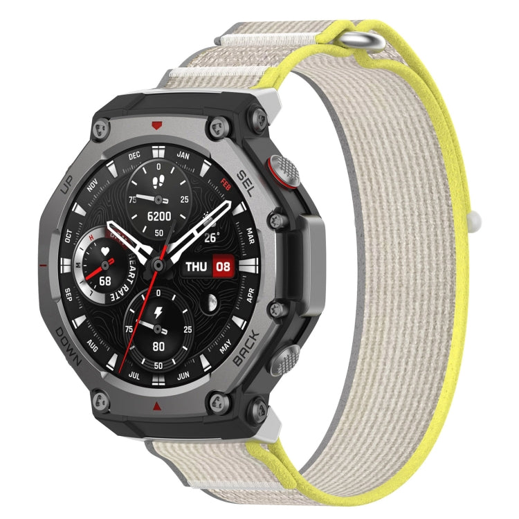For Amazfit T-Rex 3 Two Tone Nylon Hook and Loop Fastener Watch Band