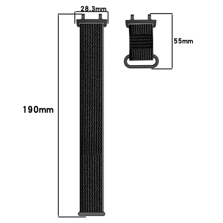 For Amazfit T-Rex 3 Two Tone Nylon Hook and Loop Fastener Watch Band