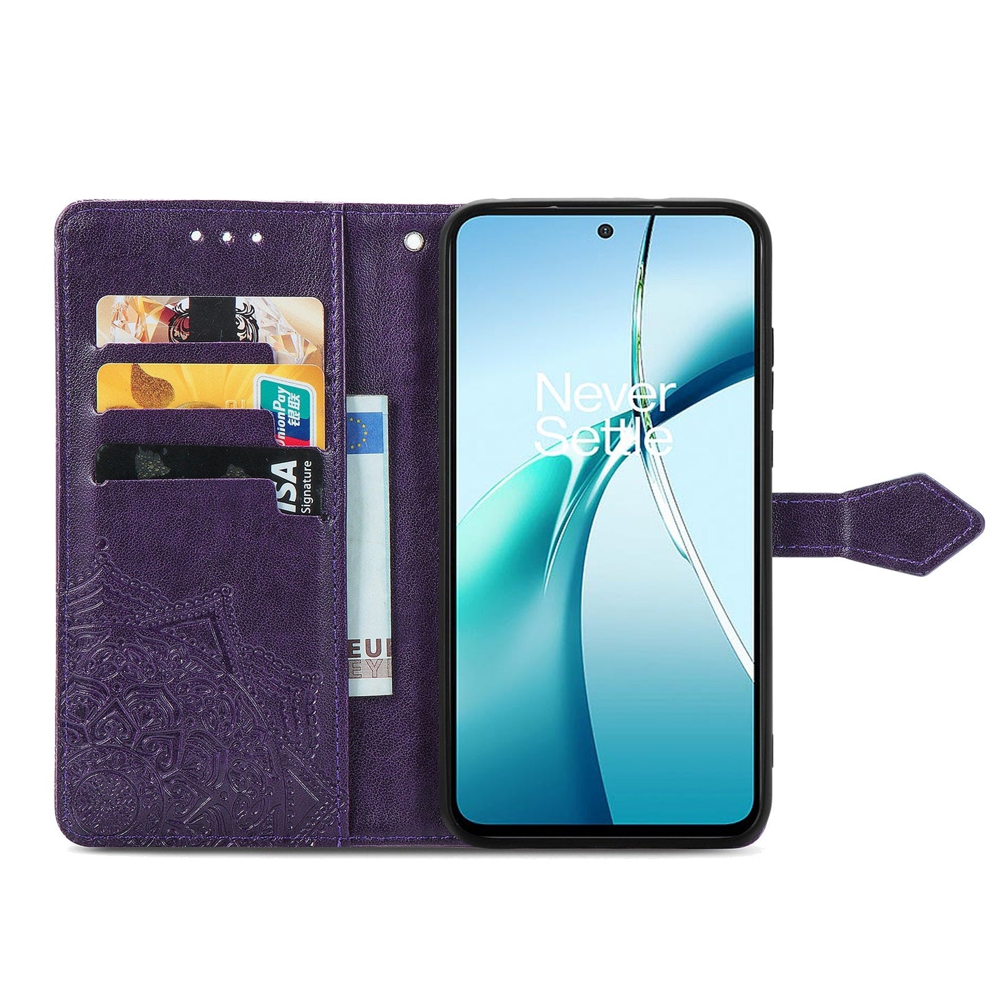 For Xiaomi 15 Mandala Flower Embossed Leather Phone Case(Purple)