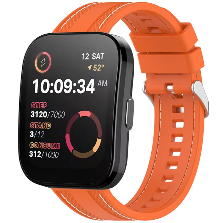 Quick Release Two Side Stitching Silicone Watch Band, For Amazfit Bip 5 / GTR 4 / GTR 3