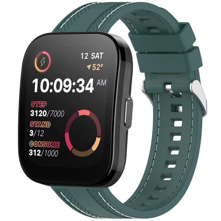 Quick Release Two Side Stitching Silicone Watch Band, For Amazfit Bip 5 / GTR 4 / GTR 3