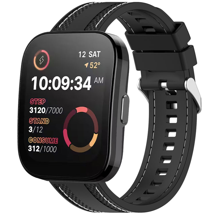 Quick Release Two Side Stitching Silicone Watch Band, For Amazfit Bip 5 / GTR 4 / GTR 3