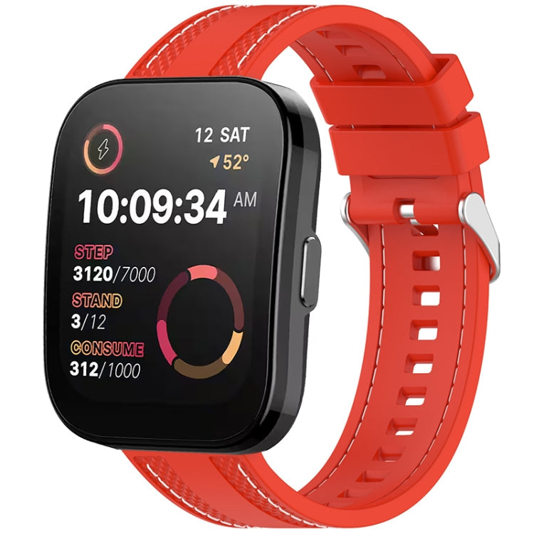 Quick Release Two Side Stitching Silicone Watch Band, For Amazfit Bip 5 / GTR 4 / GTR 3