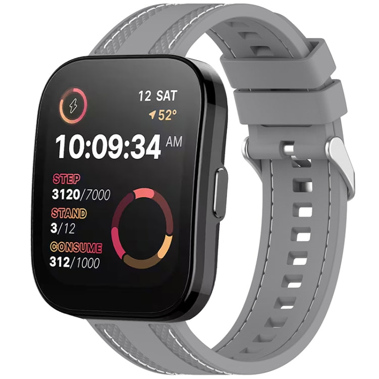 Quick Release Two Side Stitching Silicone Watch Band, For Amazfit Bip 5 / GTR 4 / GTR 3