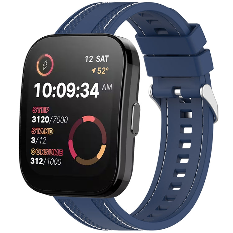 Quick Release Two Side Stitching Silicone Watch Band, For Amazfit Bip 5 / GTR 4 / GTR 3