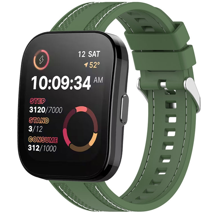Quick Release Two Side Stitching Silicone Watch Band, For Amazfit Bip 5 / GTR 4 / GTR 3