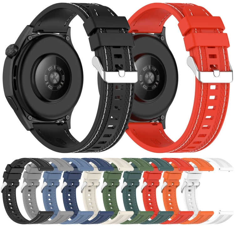 Quick Release Two Side Stitching Silicone Watch Band, For Amazfit Bip 5 / GTR 4 / GTR 3